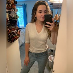 NWOT Banana Republic Double V-Neck Sweater